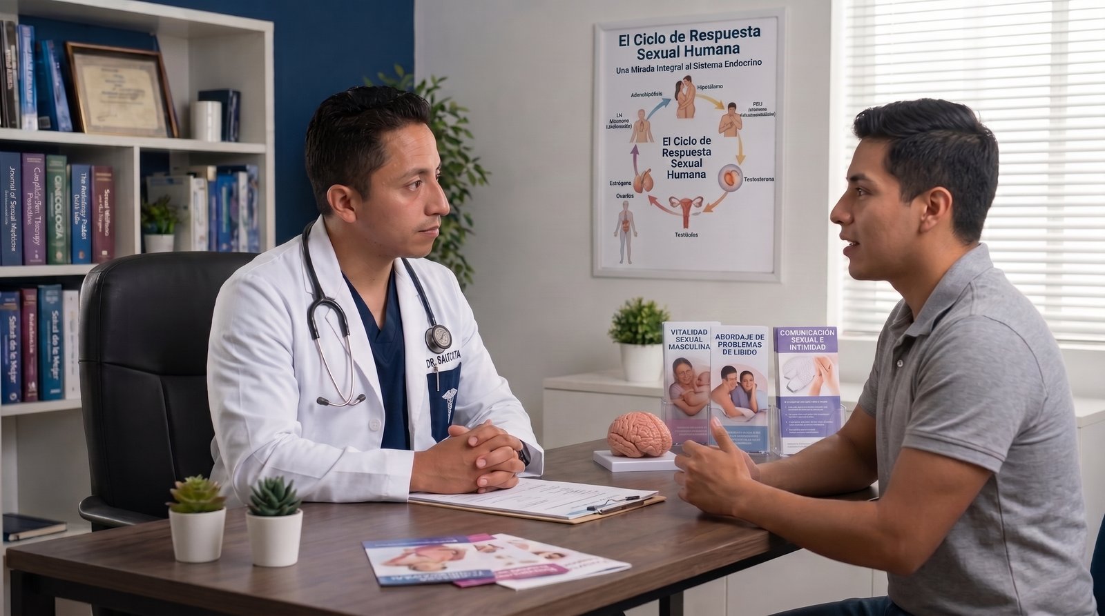 Dr. Alejandro Bautista en su entorno de consulta médica